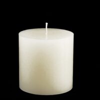 White Pillar Candle