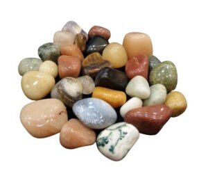 Mixed tumbled stones
