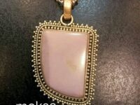 Rhodonite Silver Pendant
