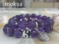 Amethyst Crystal Bracelet - Round Faceted AAAAA Quality - 1 pc