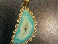 Druzy Agate SIlver Pendant