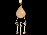 Elegant Rose Quartz Pendant in Pure 925 Silver