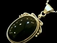 sulemani agate pendant in 925 silver