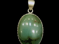 Tibetan Turquoise with Pure 925 Silver Pendant