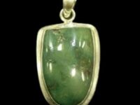 Turquoise U-Shaped in Pure 925 Silver Pendant