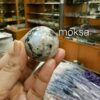 Tourmilated Moonstone Sphere