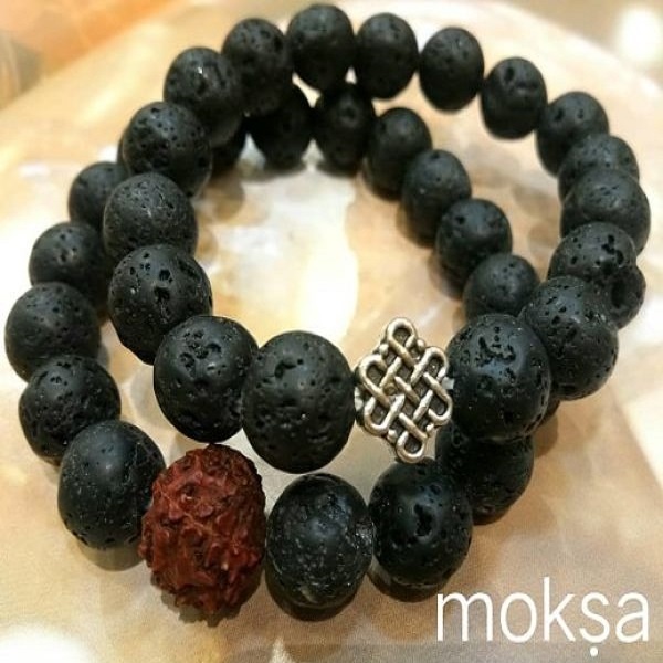 8mm Volcanic Lava & 925 Sterling Silver | Beaded bracelet, handmade with  genuine, semi-precious stones. – Stone & May