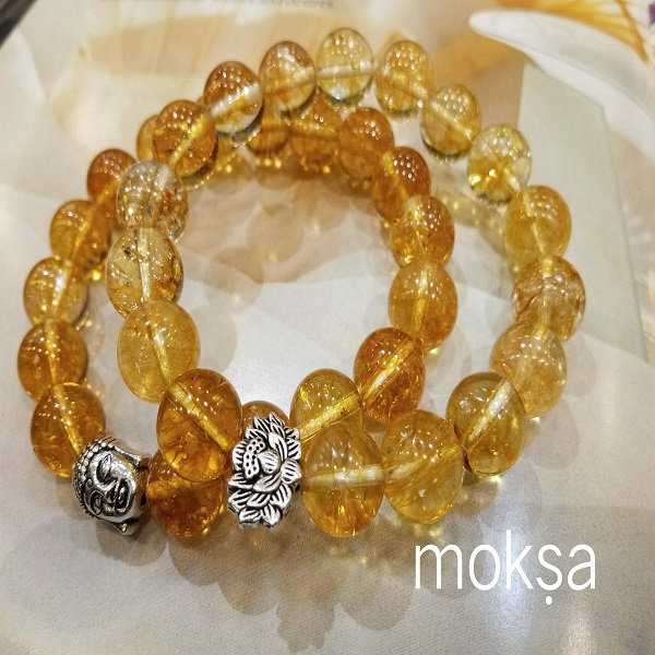 Citrine Bracelet Made From Russias Imported Natural Citrine Rock