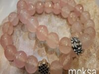 Rose quartz round faceted 10mm