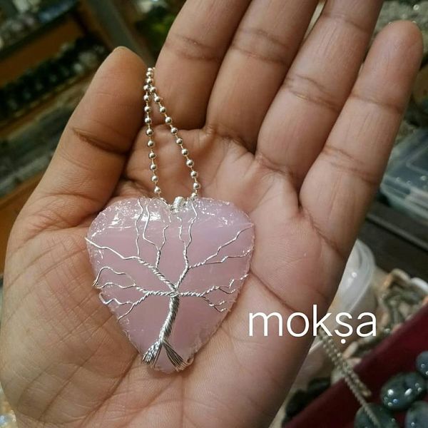 Rose Quartz Heart Pendant