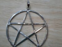 Wicca pentagram 925 silver pendant