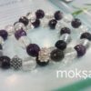 Clear Quartz and Amethyst Bracelet