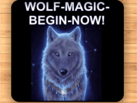 Wolf Magic Coasters - Square