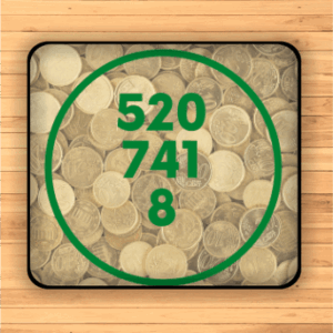 Wealth Frequency Numbers coaster