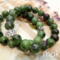 Ruby Zoisite 10mm bracelet