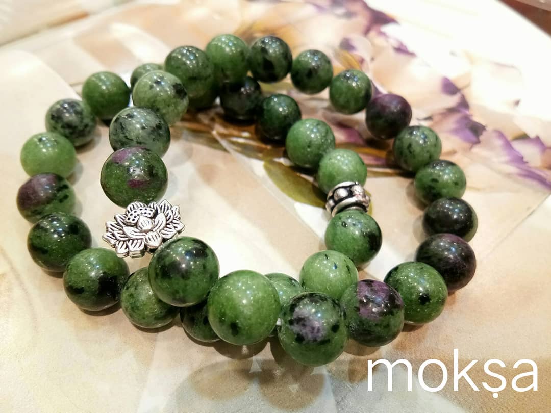 Buy Ruby with Zoisite Stone Bracelet with Lab Certificate