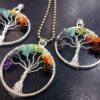 7 Chakra Tree of Life Pendant