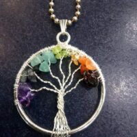 7 Chakra Tree of Life Pendant