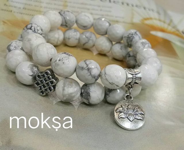 Charity Stone Bracelet - White Howlite | Shek O Dog Department
