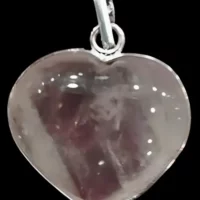 Rose quartz heart pendant