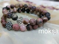 Rhodonite round Faceted 8mm