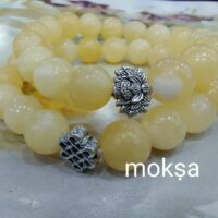 Yellow Calcite 10mm round beads bracelet