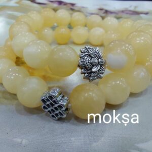 yellow-calcite-10mm-round-beads-bracelet