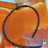 Black tourmaline anklet