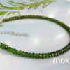 chrome diopside 3mm faceted bracelet