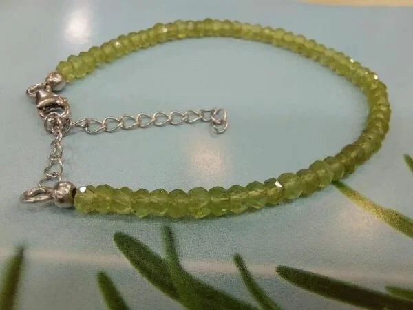 Certified Peridot 8mm Natural Stone Bracelet– Imeora