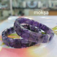 amethyst bracelet - Flat Rectangular 1pc