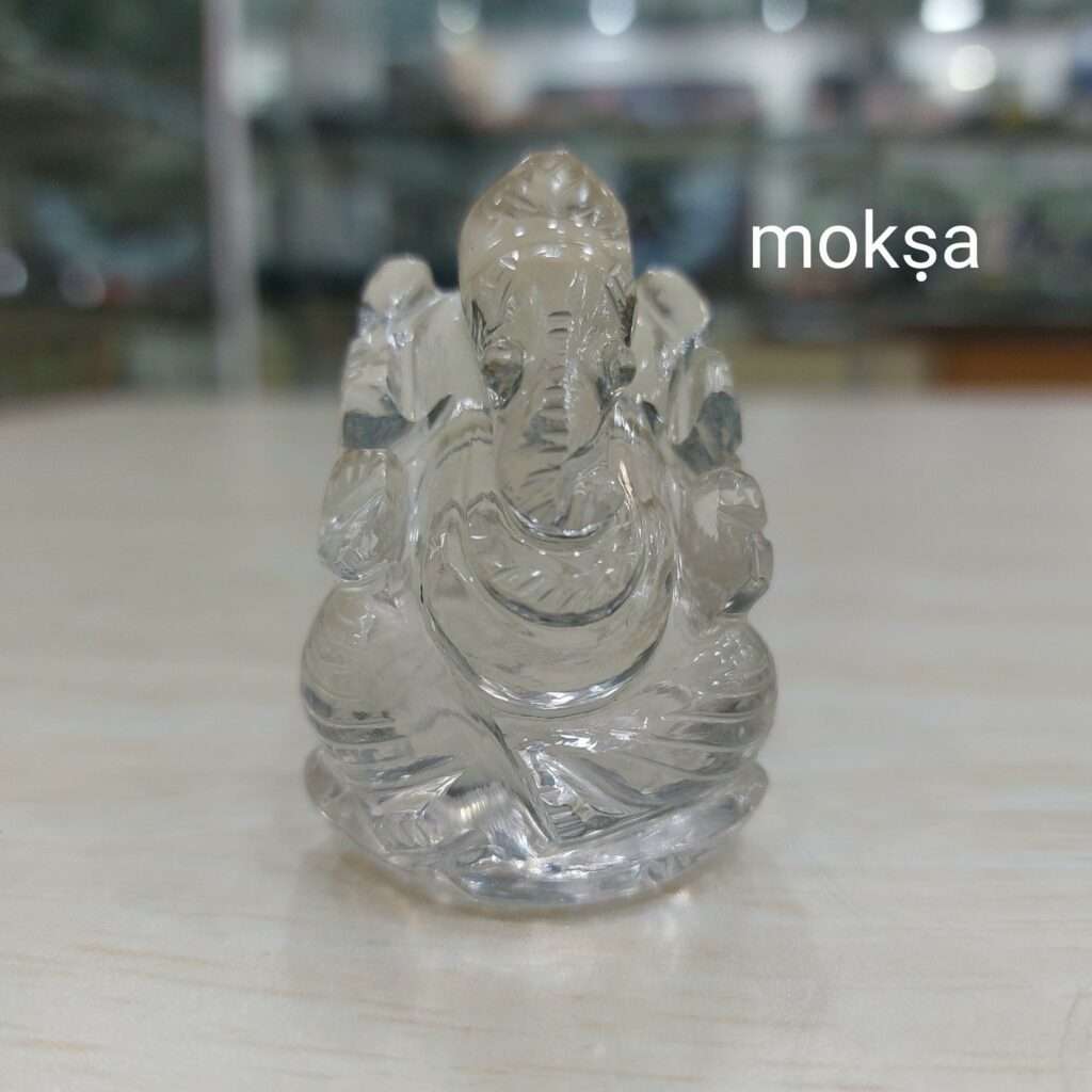 Smoky quartz Ganesha - 1pc - Moksa