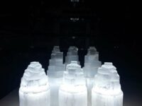 White Selenite lamp - 1pc (Small)