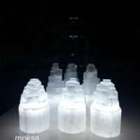 White Selenite lamp - 1pc (Small)