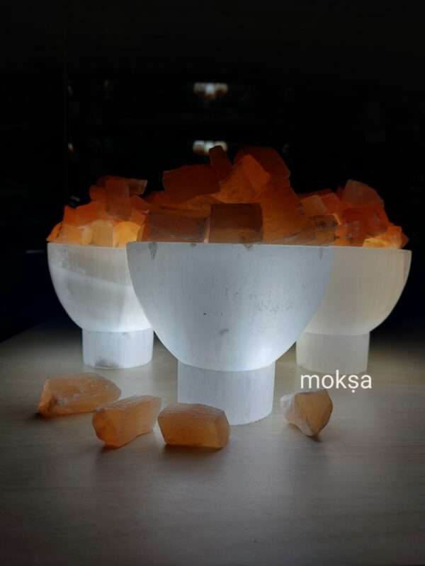 Selenite Bowl Lamp