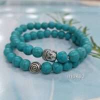 Howlite turquoise bracelet