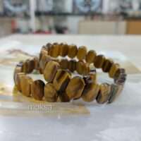 Tigerseye bracelet - oval faceted - 1pc