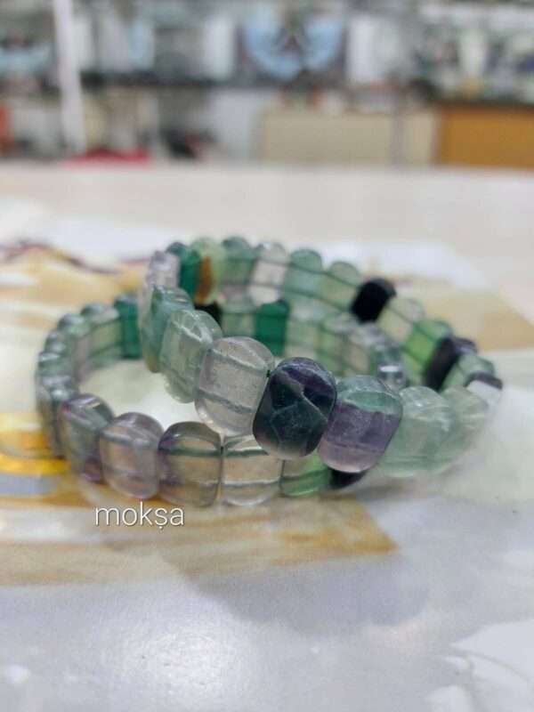 Clear Thinking I Stone Fluorite Bracelet I Valentine's Day I Birthday Gift  - Shop Mikka Crystal HK Bracelets - Pinkoi