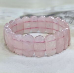 rose-quartz-bracelet-oval-faceted-1pc