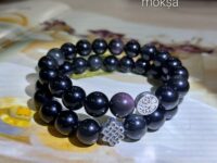Rainbow Obsidian Bracelet - Round - 10mm - AAA quality - 1pc