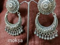 MOHMAYA Silver Chand Baali fabulous handcrafted Earrings - Design 2