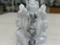 Howlite Ganesha Figurine Handcrafted - 1pc