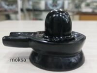 Black Agate Crystal Shivling - 1 pc