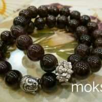 Garnet Crystal Bracelet - 10mm round - AAA quality - 1pc