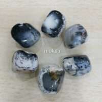Dendritic Opal / Merlinite Crystal tumbled