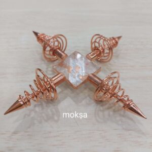 Copper Coil Crystal Quartz Pyramid Energy Generator