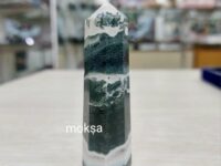 Green Zebra Jasper Crystal Point - 1pc
