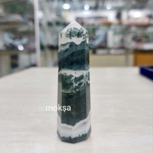 Green Zebra Jasper Crystal Point - 1pc
