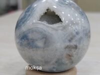 Blue Scheelite crystal sphere - 1pc