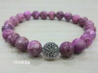 Stichtite crystal bracelet - round - 1pc